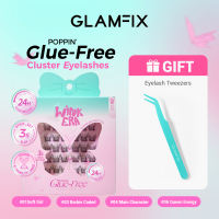 BEST SELLER | GLAMFIX Wink Era Poppin Glue-Free Lash Clusters | Reusable Glue-Free Lash Clusters | Natural False Eyelashes