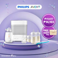 Philips AVENT Premium Electric Steam Sterilizer with Dryer and Bottle Warmer Bundle