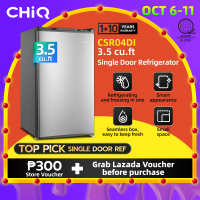 CHiQ 3.5 cu.ft. Compact Single Door Refrigerator with Freezer Energy Saving Low Noise Mechanical Control Adjustable Shelves Manual Defrost Incandescent Lamp - 1 Year Warranty