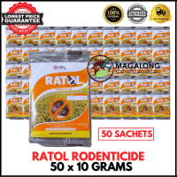 RATOL (ZINC PHOSPHIDE) - RAT POISON / RAT KILLER / LASON SA DAGA - RODENTICIDE 50 Sachets Like RATOL RATKIL RATBAIT RAT X RACUMIN
