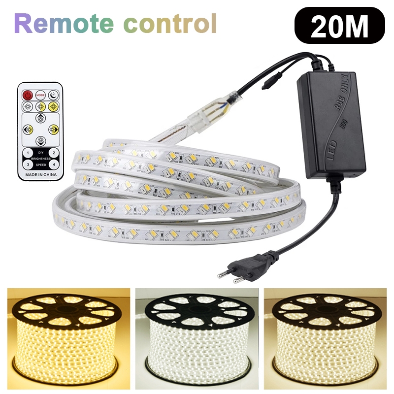 Keycool 3 In 1/3 colors Led Lights Strip Light Led For Ceiling Waterproof 220V Led Light Strip Cove Light Led Ceiling
