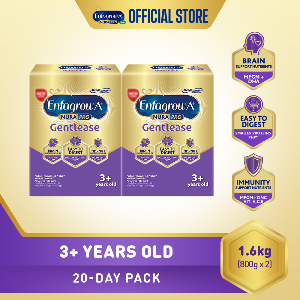 Enfagrow A+ Nurapro Gentlease 3+ Milk Supplement Powder for Kids 3+ Years Old