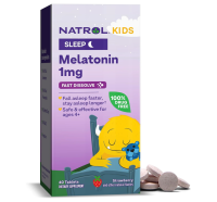 Natrol Kids Melatonin Gummies Safe & Effective For Ages 4+1 mg Sleep Berry  Gummies or Fast Dissolve Tablets