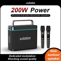 XDOBO Truth 200W Wireless Bluetooth Speakers Karaoke  Mode with 2 Mics Deep Bass Soul Leader
