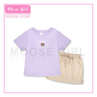 Moose Girl Blouse With Skirt Set with Print Details Thistle and Clay (GBSKS 607 9166 LP)