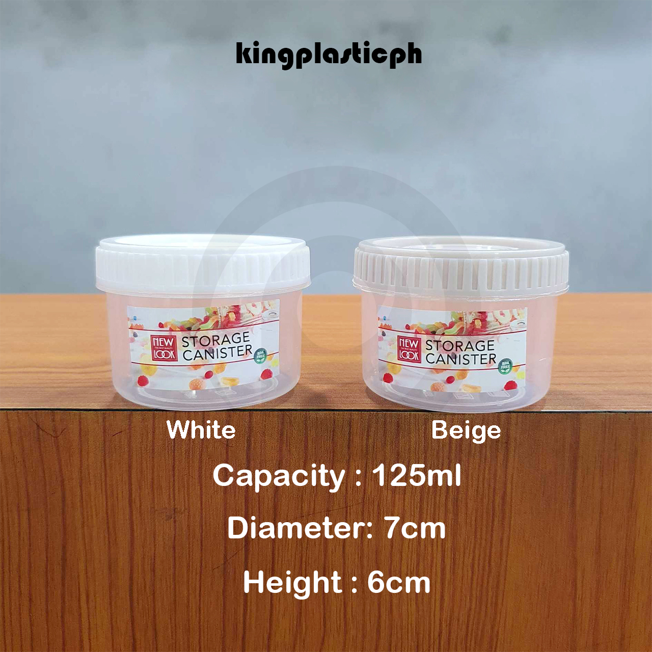 1pc Canister FREE Spoon 125ml 275ml 500ml 500ml 1000ml 1500ml 1L 1.5L