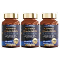 Totaria 12-in-1 Magnesium Complex 700mg - 12 Active Magnesium Types including Glycinate & Citrate for Deep Sleep Muscle Recovery & Heart Health - 120 Capsules