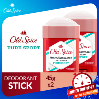 Old Spice Anti Perspirant High Endurance Dry Cream Deodorant Pure Sport 45g 2s