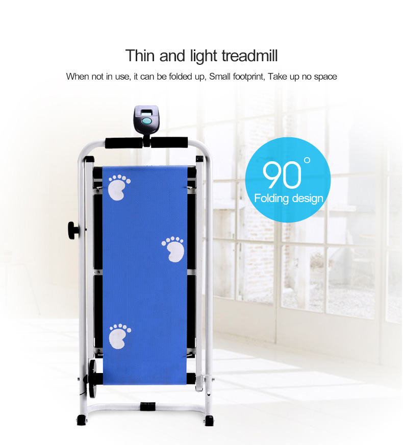 BYCON folding treadmill mechanical walking machine jogging machine