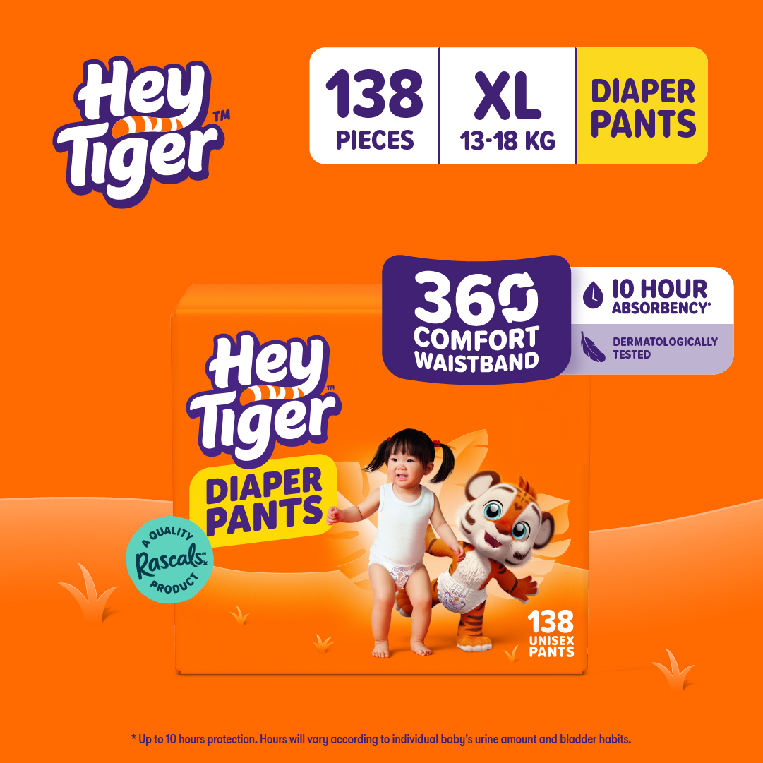 HEY TIGER Pants Super Jumbo Box XL (13-18 kg) - 138 pcs - Diaper Pants