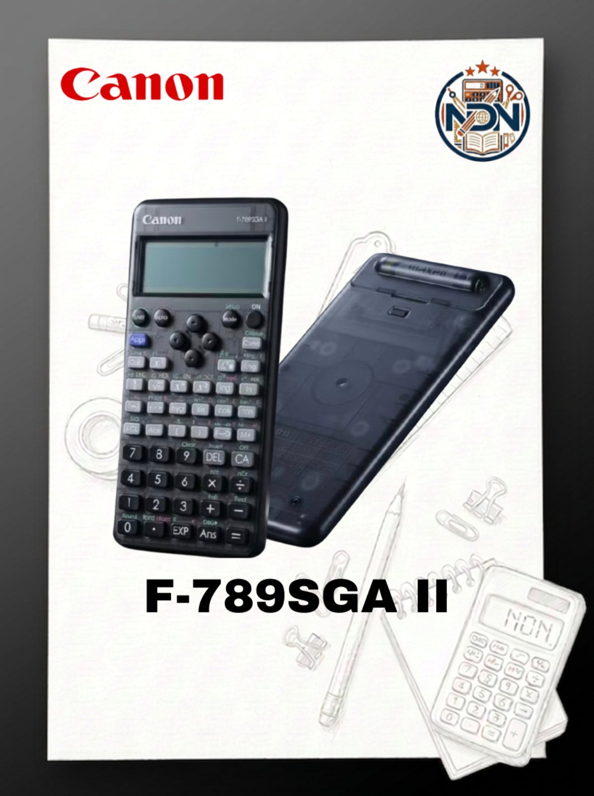 Canon F789SGA version 2 Transparent Scientific Calculator