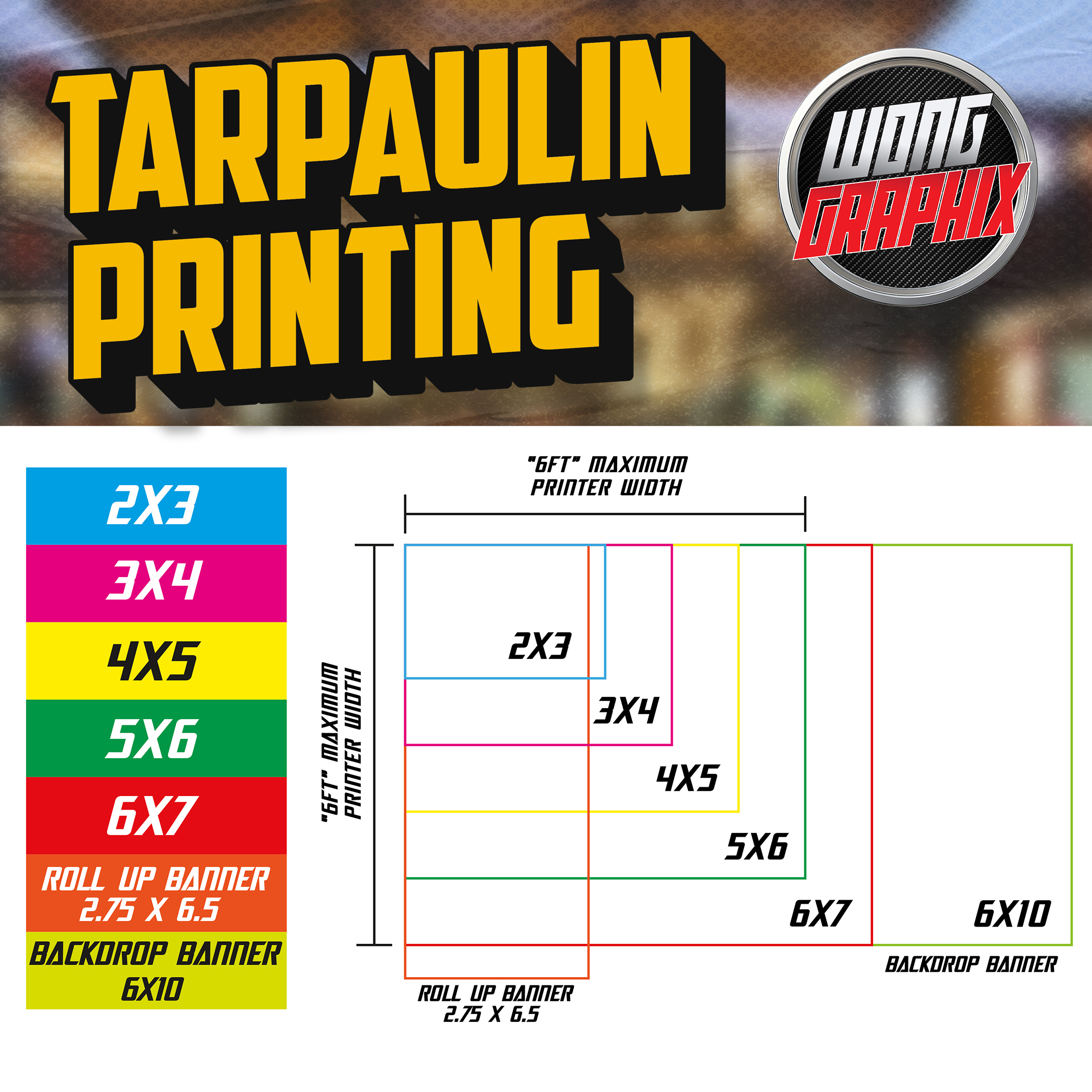 Tarpaulin printing with layout rush printing 10 oz high quality