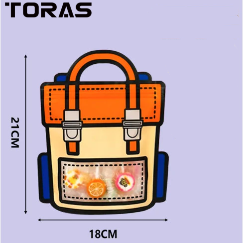 TORAS Cute candy bag portable birthday gift bag school snacks creative holiday cartoon childrens gift Bag