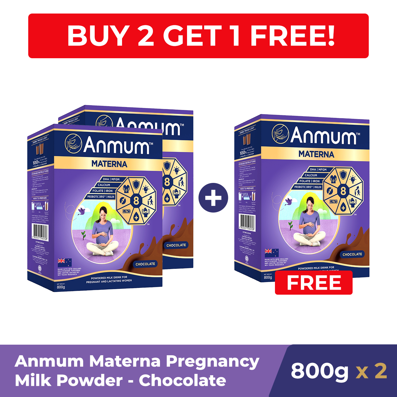 [B2G1] Anmum Materna Pregnancy Milk Powder Chocolate 800G