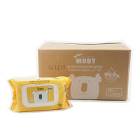 Baby Moby 99.9% Water Wipes 80 Sheets (12 Packs)