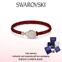 ♈Swarovski♈ Stylish Womens Jewelry The New Rose gold heart lock pavé white diamond love bracelet Valentines Day gifts birthday gifts Free genuine gift box