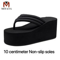 MITATA 10cm Height Increasing Women Slippers