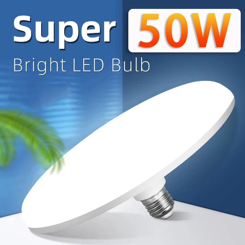 ✅100% Original Smilee E27 40W Bulb Flying Saucer UFO LED Light led bulb Flat Low High Bay Indoor/Outdoor Universal