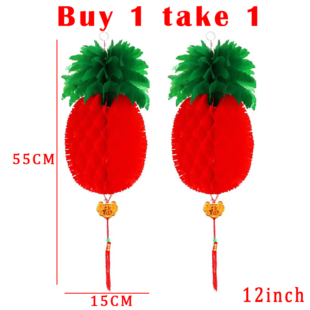 Buy 1 take 1 Pineapple Chinese lanternlanternspinyaparolchristmas decorchinese new year