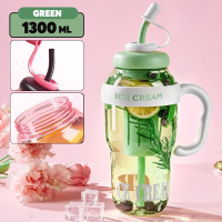 900ML Large Capacity Straw Cup Tumbler Leakproof Portable Sports Water Bottle with Handle Outdoor