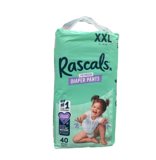 Rascals Premium Diaper Pants XXL 40 pieces