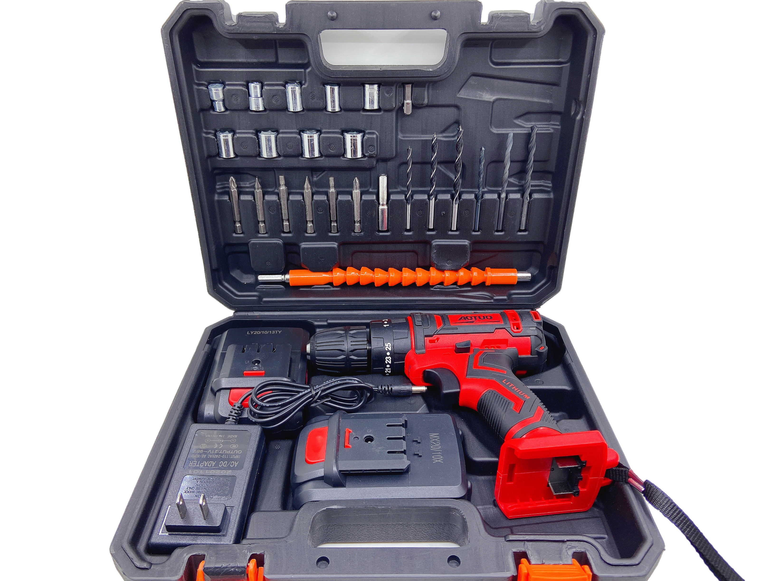 AOTUO 36V Cordless Impact Hammer Drill Set w/ 2 LithiumIon Batteries