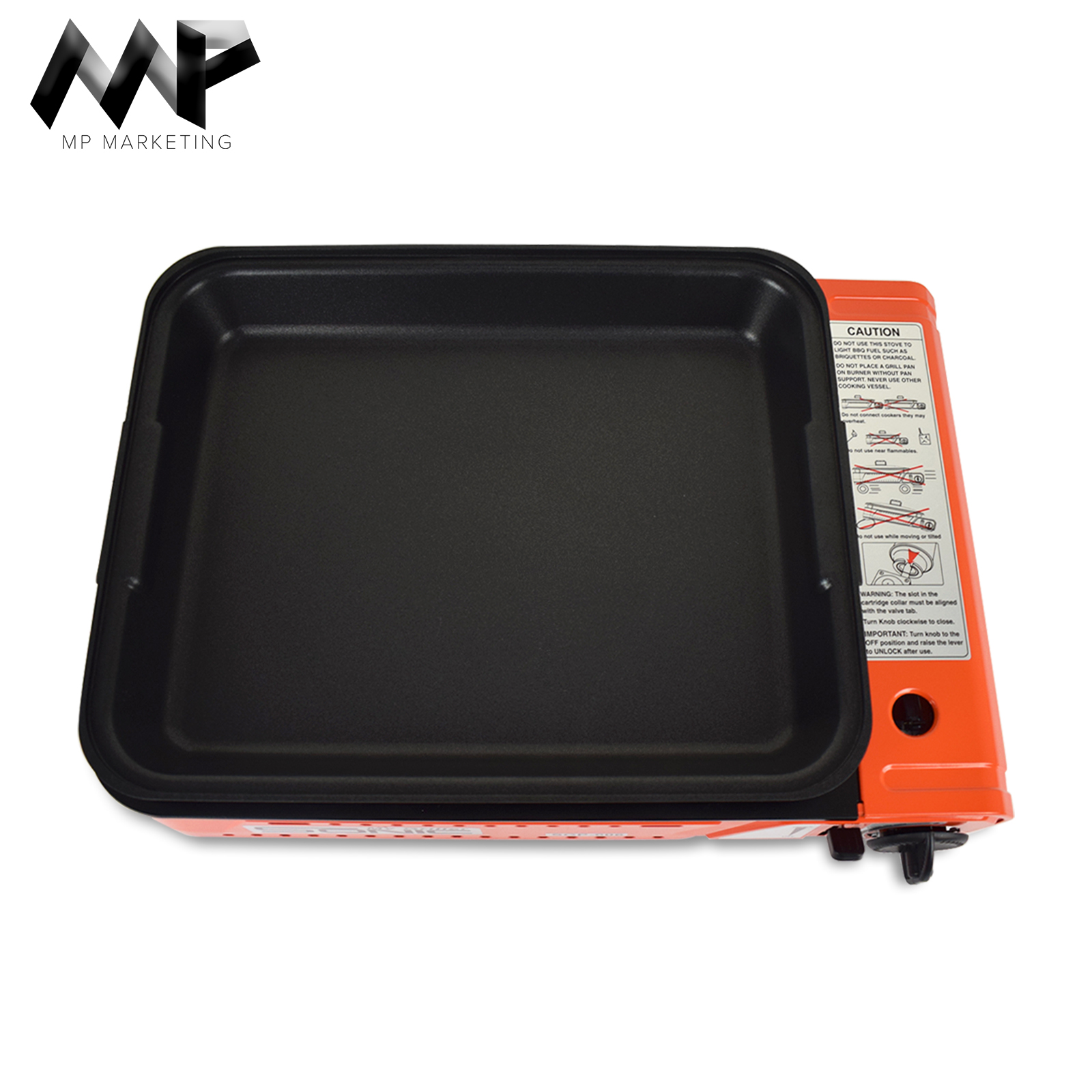 MP Marketing Portable Stove with Grill Pan and 4 pcs Butane Gas Korean