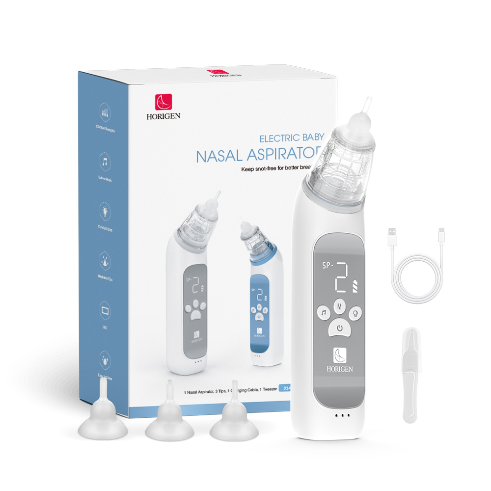 Horigen baby electric nasal aspirator rechargeable electric nose cleaner silent safe hygienic healthcare