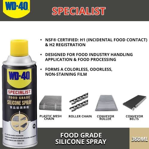 WD40 Food Grade Silicon Spray review and price
