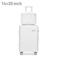 SEA CHOICE Suitcase Luggage with 20/24/28 Inches Lightweight Suitcase Travel Hand Luggage PP Material Suitcase with 4 Spinner Wheels and TSA Lock YKK zipper