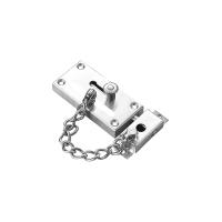 Electriq l Herks Satin Stainless / Antique Brass Double lock-Door Chain & Bolts