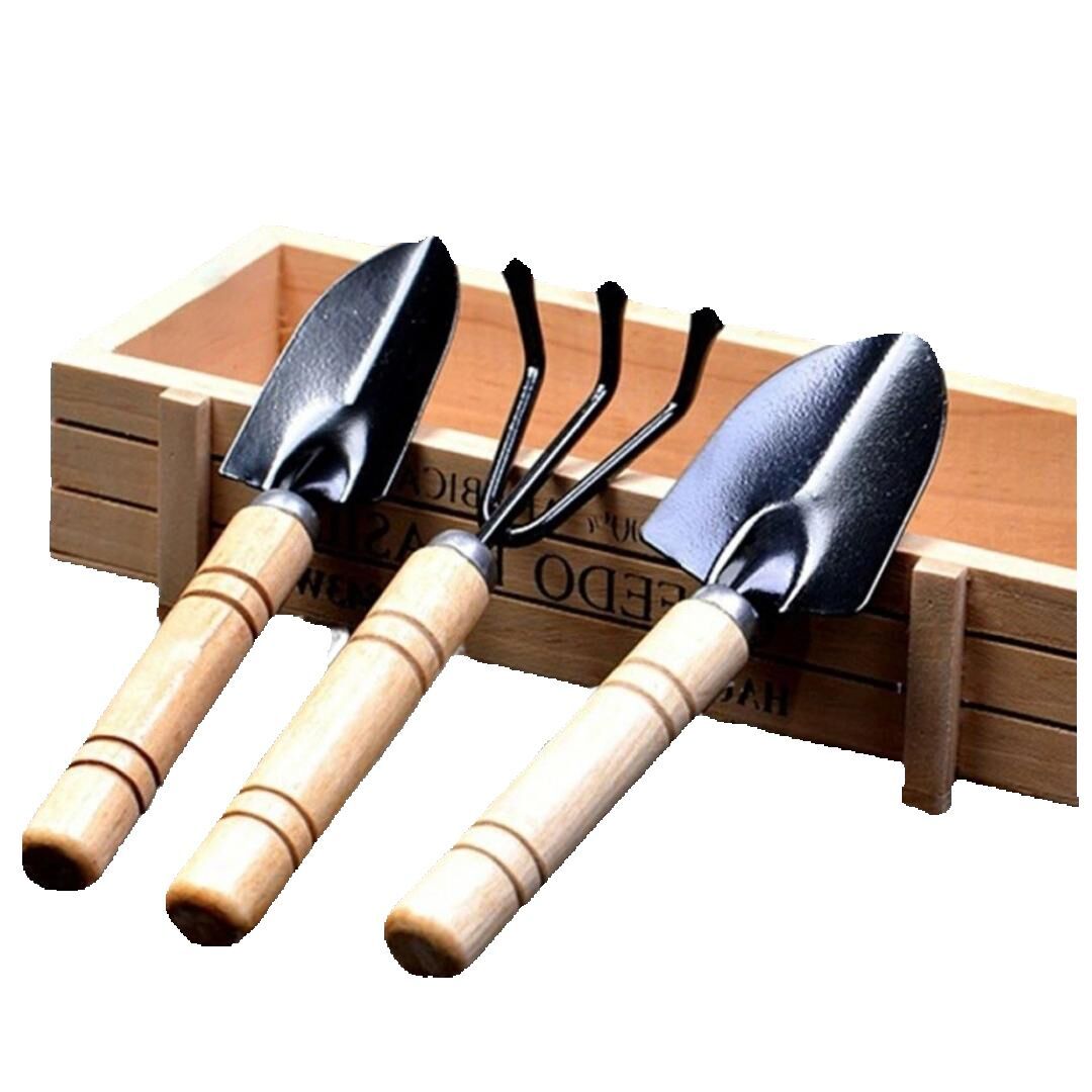 Product Mini Gardening Tools Set - Small Shovel, Rake & Trowel with ...