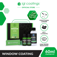 IGL Ecocoat Window | Rain Repellent Coating + Clear Vision | Protects Glass & Improves Visibility | 60ml Kit