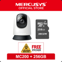 Mercusys Official | MC200 | 1080p Indoor 360 Degrees Pan and Tilt Wireless WiFi IP Security CCTV Sale Hidden Camera Connect to Cellphone Two Way Audio with Mic and Speaker | Tapo | TP-Link