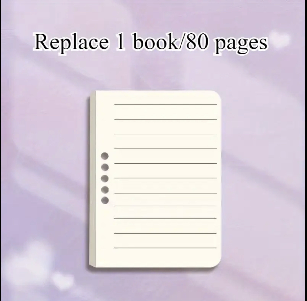 80 pages A7 loose-leaf creative notebook