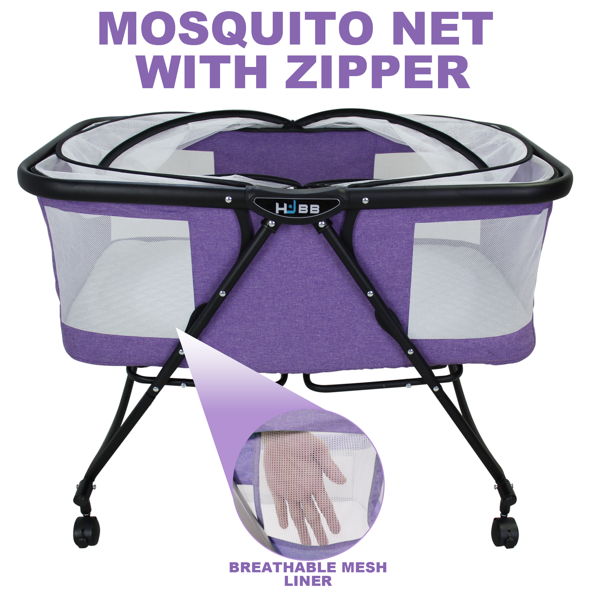 Phoenix Hub YC001 2 in 1 Rocker Crib Portable Baby Bed Cradle