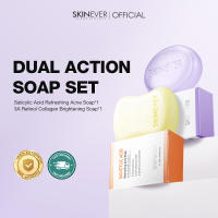 Buy 1 Take 1 | SKINEVER Salicylic Acid Soap Face & Body Oil Control Niacinamide Brightening Deeply Cleansing