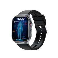 NORTH EDGE AMOLED ECG Health Smartwatch IP68 Waterproof Blood Glucose Blood Oxygen Temperature SOS MET Sleep Monitoring Sports Modes Work On Android IOS ET585 Relo For Men Watch