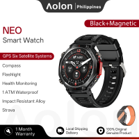 Aolon NEO Smart Watch GPS 6 Satellite Systems Compass Flashlight Customizable Button 1ATM Smartwatch