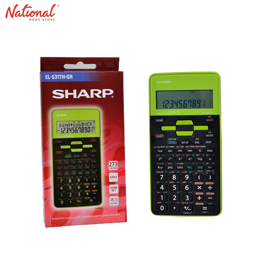 Sharp Scientific Calculator El531Thgr 273 Functions 2 Line Display Home Function R3 Battery