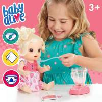 SALE Baby Alive Magical Mixer Baby Doll Strawberry Shake Doll with Toy Blender