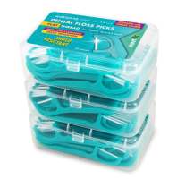 WATSONS Flat Thread Mint Dental Flossers Loose Box - Flat Thread Mint Shred Resistant 50 Pieces Stacked Packaging