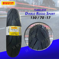 PIRELLI Diablo Rosso Sport RIM17 Tubeless Tires ( 70/90-17  80/80-17  80/90-17  90/80-17  100/80-17  120/70-17  130/70-17 ) FREE Tire Sealant and Pito
