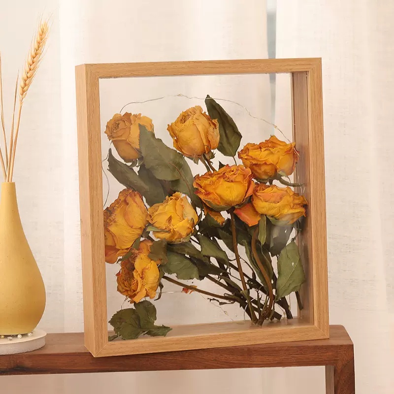  Wooden Dried Flower Photo Frame Dried Flower Display
