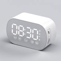 Tri-Town LED Digital Snooze Electronic Alarm Clock Backlight Time Calendar Thermometer Upgrade 2in1 Speaker & Alarm Clock