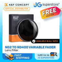 K&F Concept ND2 to ND400 Variable Fader ND Lens Filter for Camera DSLR Mirrorless 37mm 40.5mm 43mm 46mm 49mm 52mm 55mm 58mm 62mm 67mm 72mm 77mm 82mm | JG Superstore