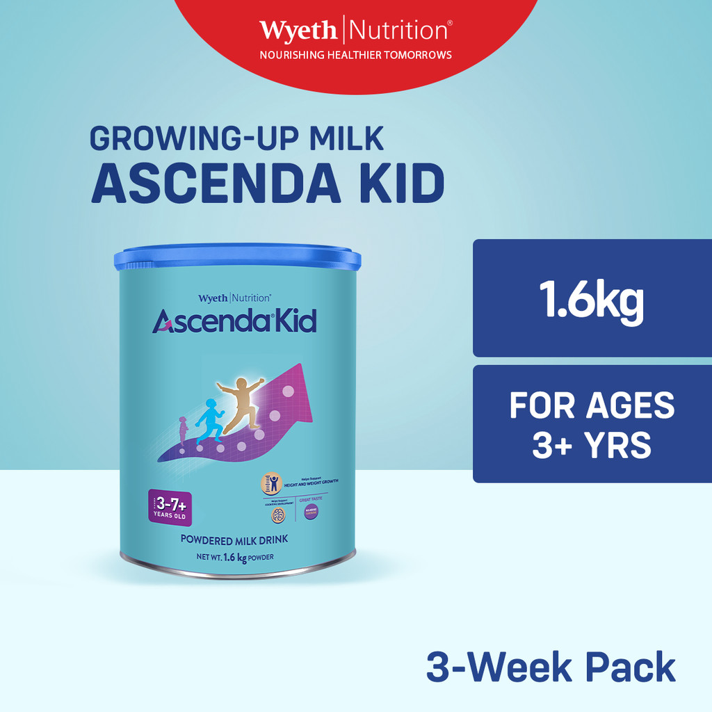 ASCENDA KID Four Growing-Up Milk Powder for Children 3+ Years Old 1.6kg