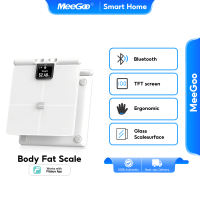 MeeGoo Bluetooth Body Fat Scale LED Display Health Monitor Scale Smart Fat BMI Body Scale With App
