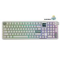 Epomaker RT100 PRO Retro Tri-Mode RGB Wireless Mechanical Keyboard with 1.54” TFT Screen & Knob