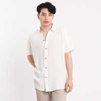 EL FELIPE Premium Men Soft Buttondown Plain Polo in White